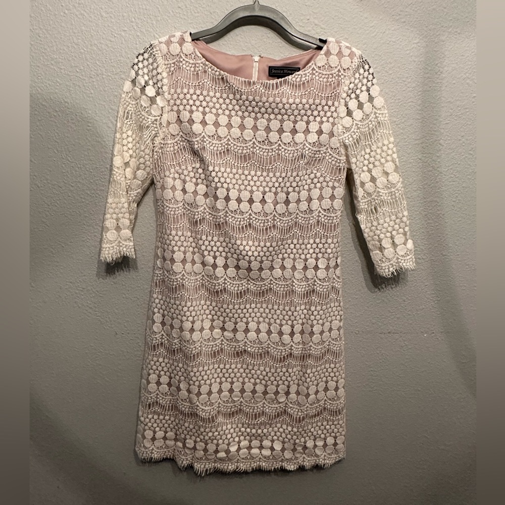 3/4 sleeve lace dress
